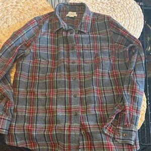 L.L.Bean Scotch Plaid flannel shirt made from Portuguese cotton